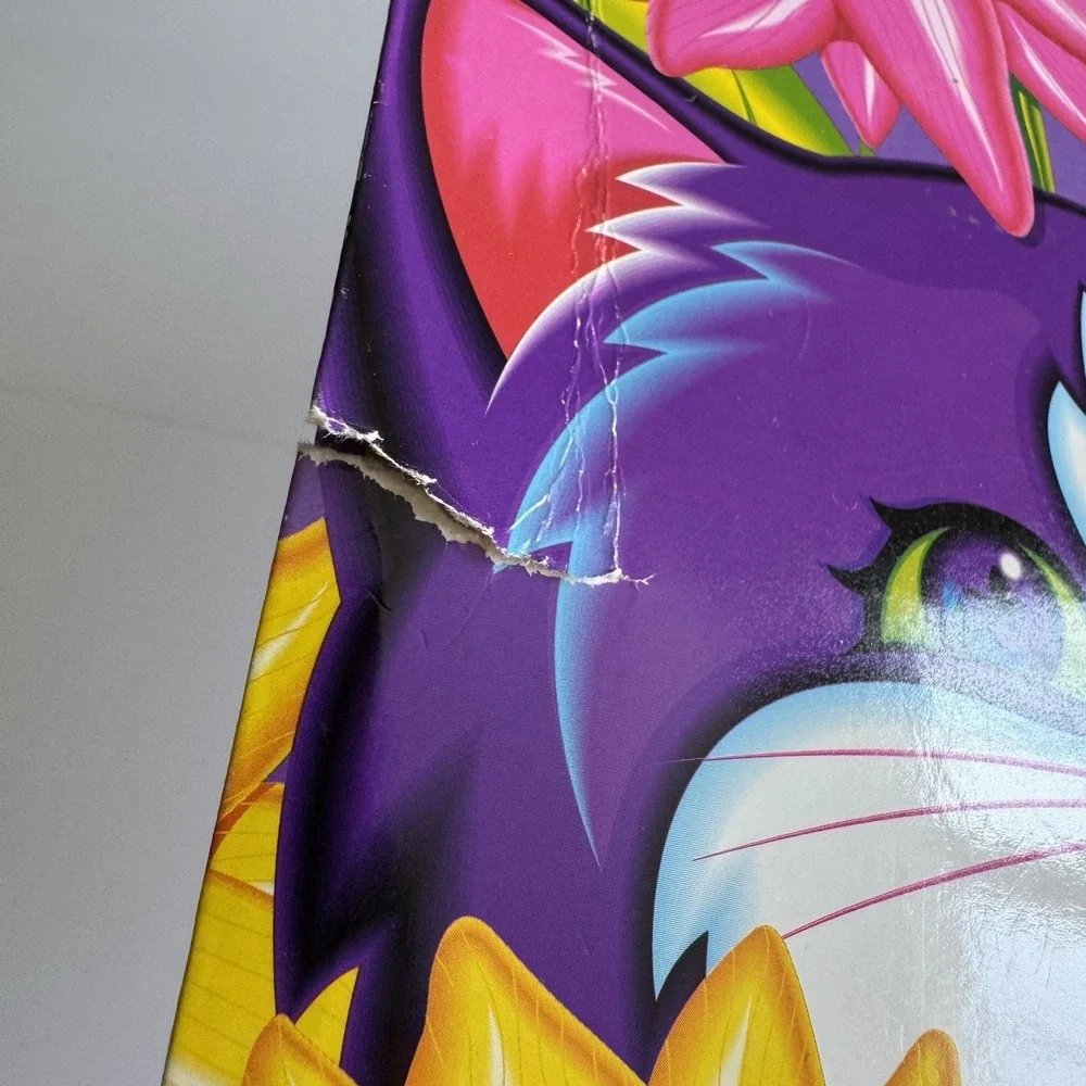 Lisa Frank‎ Cats, Flowers & Butterflies 2 Pocket Folder Vintage 1990s
